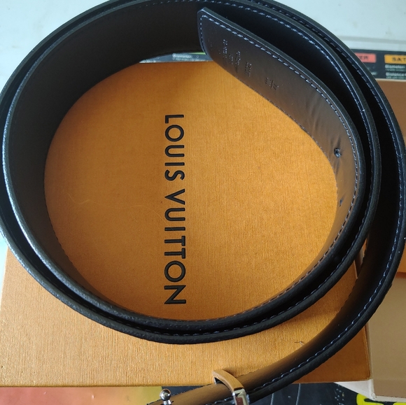 Louis Vuitton Reversible Brown Monogram Black Leather Men’s Belt - Picture 2 of 4